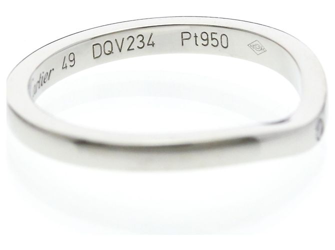 Cartier Ballerina Ehering aus Platin Silber - Ansicht 6