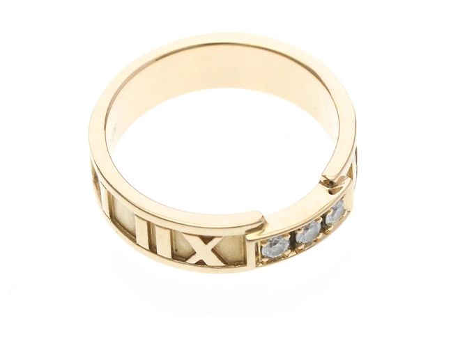 Tiffany & Co Anello Tiffany Atlas 3P Diamond in oro rosa D'oro - vista 2