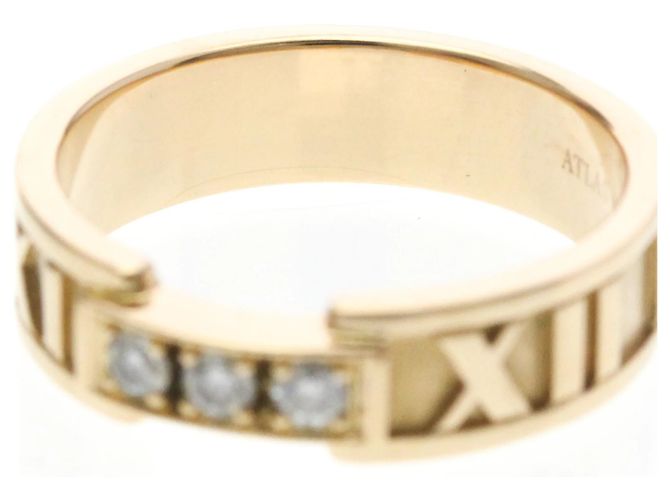 Tiffany & Co Anello Tiffany Atlas 3P Diamond in oro rosa D'oro - vista 5