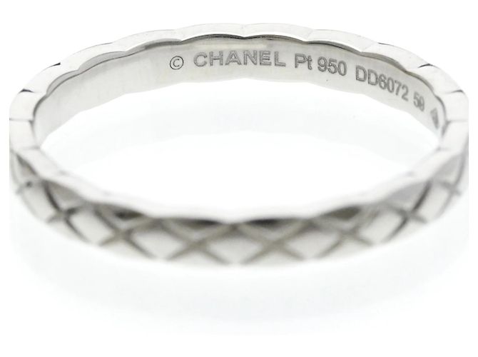 Chanel Coco Crush Mini Model Band Ring aus Platin Silber - Ansicht 6