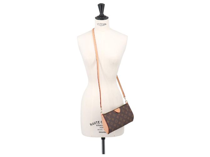 Borsa Louis Vuitton Monogram Pochette Tirette Mini Marrone - vista 10