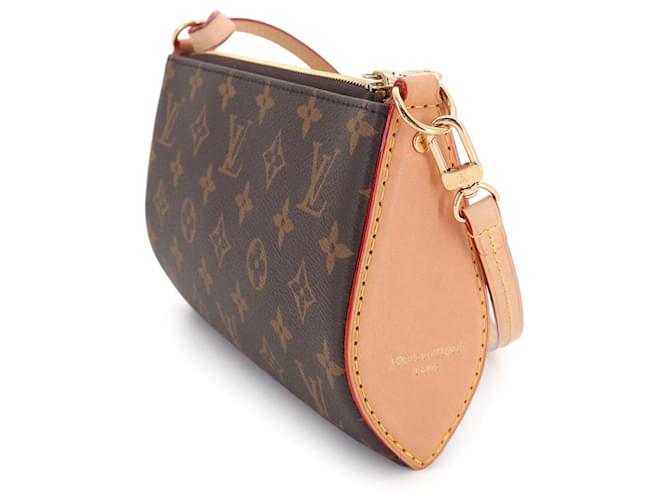 Borsa Louis Vuitton Monogram Pochette Tirette Mini Marrone - vista 3