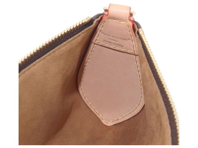 Borsa Louis Vuitton Monogram Pochette Tirette Mini Marrone - vista 7
