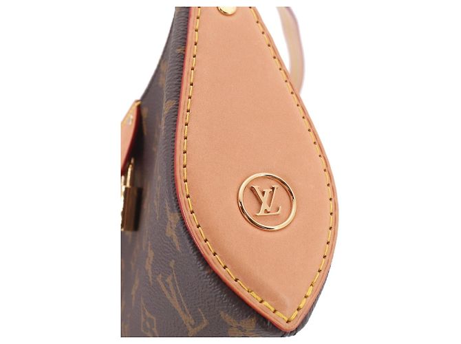 Borsa Louis Vuitton Monogram Pochette Tirette Mini Marrone - vista 8