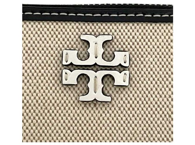 Cartera larga redondeada Tory Burch Negro Blanco - vista 5