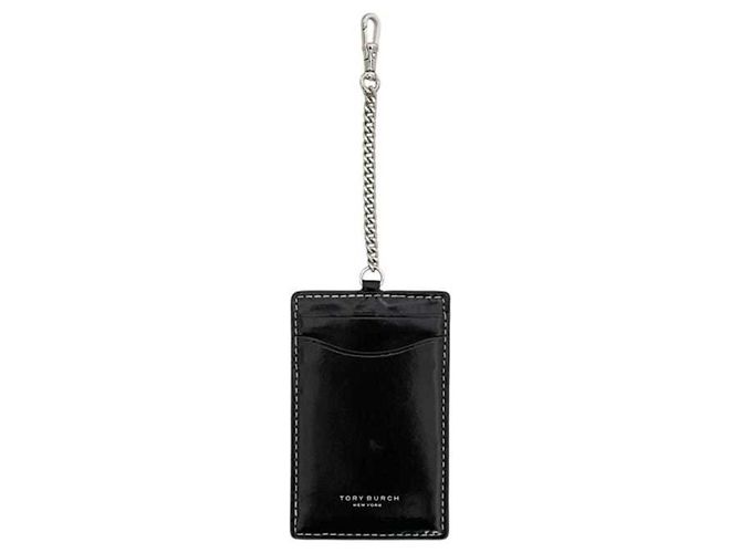 Cartera larga redondeada Tory Burch Negro Blanco - vista 7