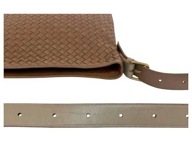 Bolso de hombro de cuero Intrecciato Bottega Veneta - vista 10