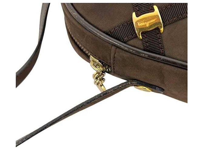 Borsa a tracolla Vara Salvatore Ferragamo Marrone - vista 6