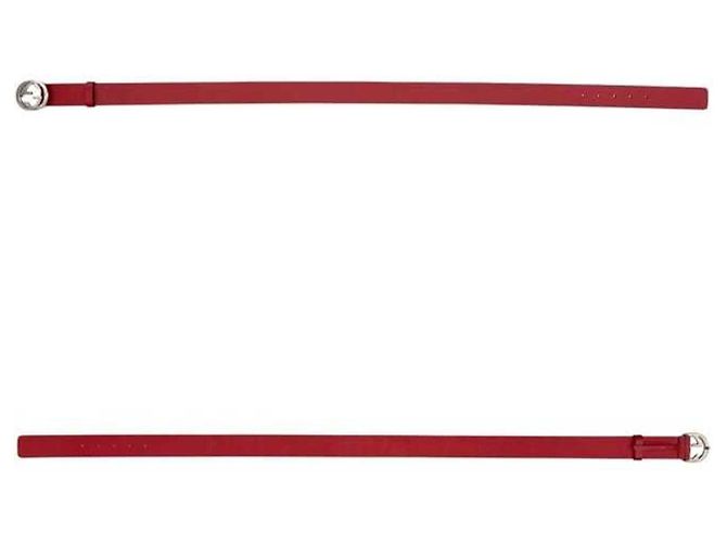Gucci Red Leather Belt - view 3