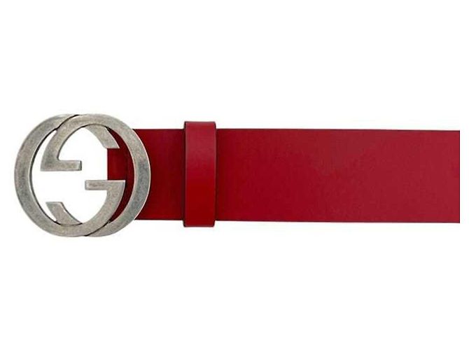 Gucci Red Leather Belt - view 4