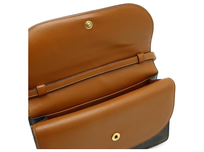 Céline Clutch con tracolla Celine Triomphe Marrone scuro - vista 7