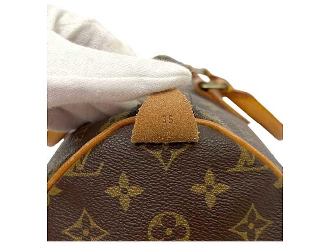 Borsa Boston Louis Vuitton Speedy 35 Marrone - vista 6