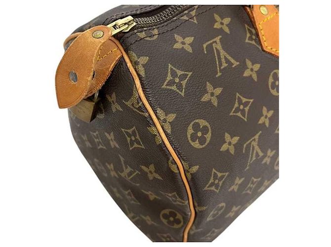 Borsa Boston Louis Vuitton Speedy 35 Marrone - vista 7
