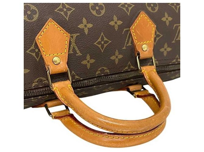 Borsa Boston Louis Vuitton Speedy 35 Marrone - vista 9