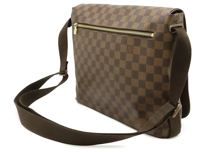 Borsa a Spalla Louis Vuitton Damier Brooklyn MM Marrone Damier ebene - vista 3