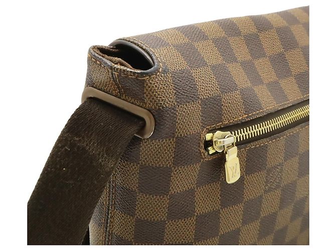 Borsa a Spalla Louis Vuitton Damier Brooklyn MM Marrone Damier ebene - vista 5