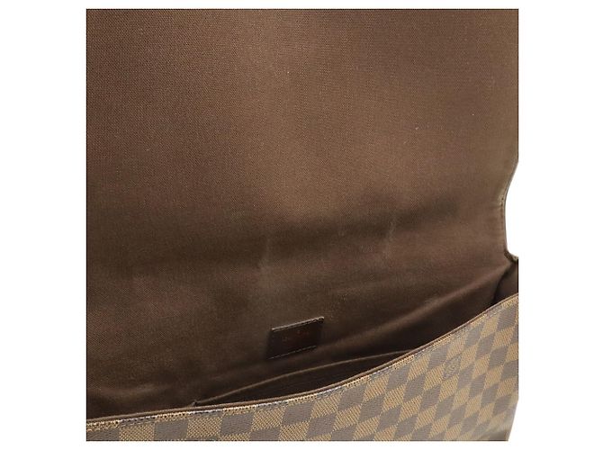 Borsa a Spalla Louis Vuitton Damier Brooklyn MM Marrone Damier ebene - vista 7