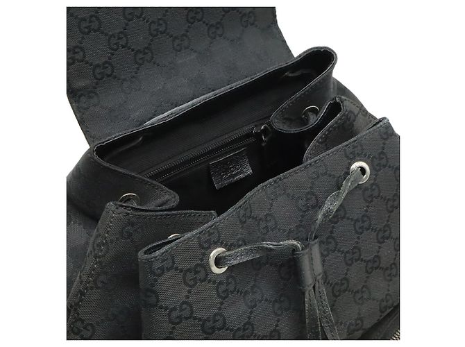 Zaino Gucci GG Canvas Jackie Line Nero - vista 8