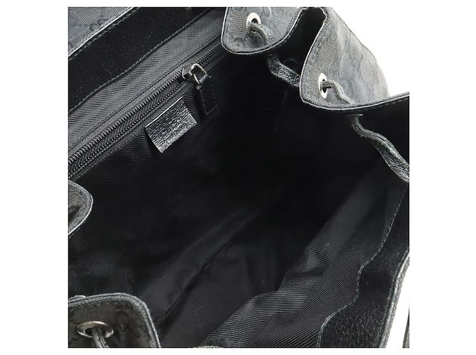 Zaino Gucci GG Canvas Jackie Line Nero - vista 9