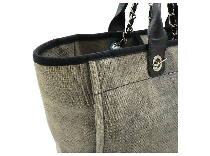 Chanel Deauville Tote GM Tasche Braun Schwarz - Ansicht 9