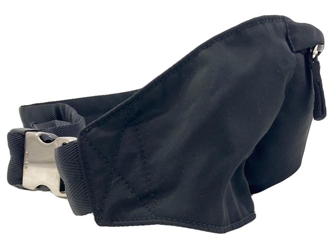 Borsa a tracolla con logo VA0180 Prada Nero - vista 3