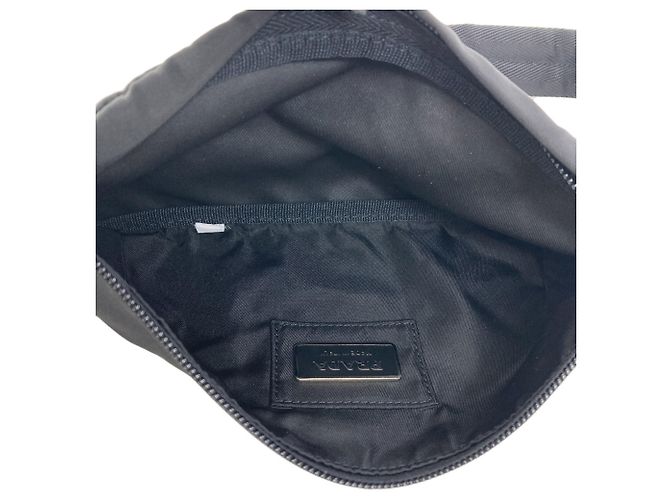 Borsa a tracolla con logo VA0180 Prada Nero - vista 5