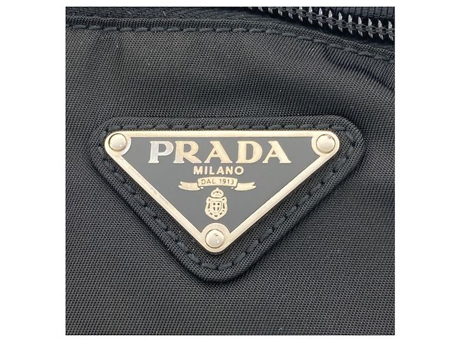 Borsa a tracolla con logo VA0180 Prada Nero - vista 7
