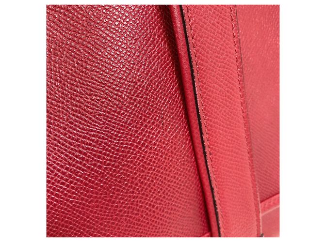 Hermès Sac à épaule Hermes Noumea Gold Hardware Rouge - vue 11