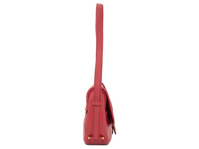 Hermès Sac à épaule Hermes Noumea Gold Hardware Rouge - vue 3
