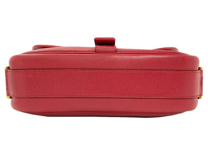 Hermès Sac à épaule Hermes Noumea Gold Hardware Rouge - vue 4
