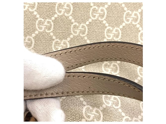 Borsa Tote 2-Way Gucci GG Supreme Beige - vista 10