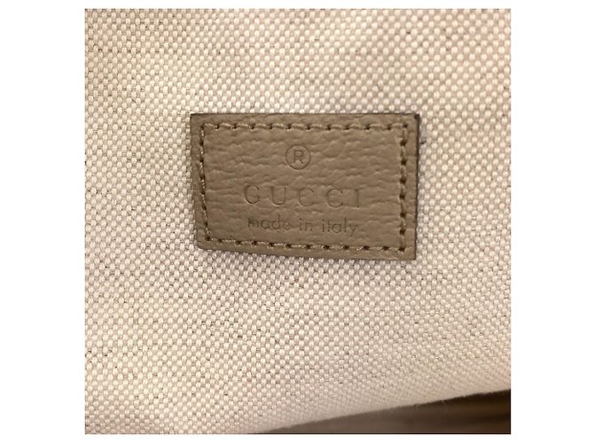 Borsa Tote 2-Way Gucci GG Supreme Beige - vista 6