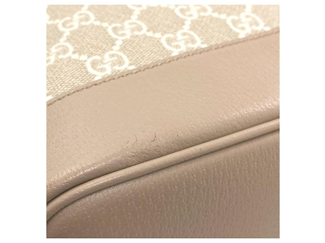 Borsa Tote 2-Way Gucci GG Supreme Beige - vista 8