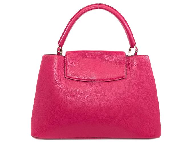 Borsa Louis Vuitton Capucines MM Rosa - vista 2