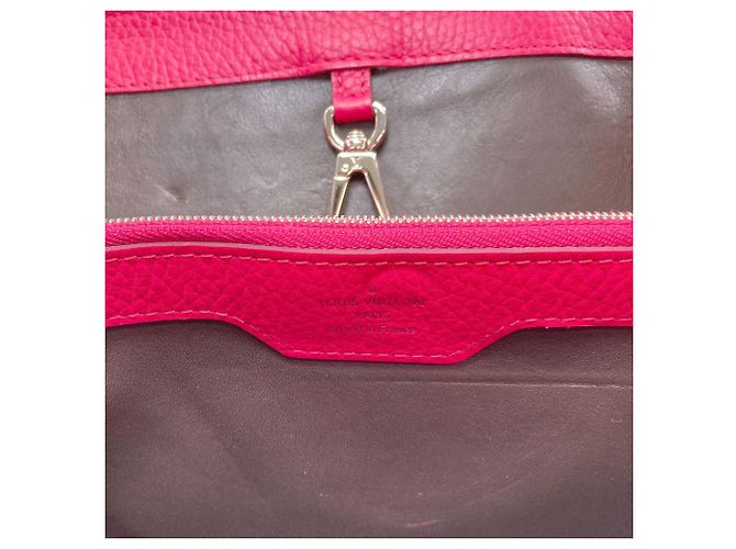 Borsa Louis Vuitton Capucines MM Rosa - vista 6