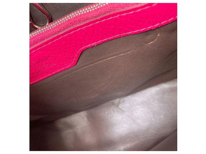 Borsa Louis Vuitton Capucines MM Rosa - vista 8
