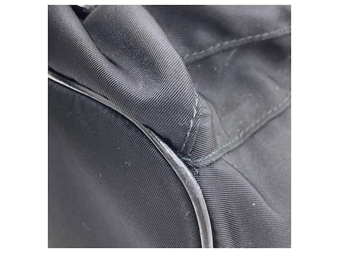 Prada Logo Nylon Rucksack Schwarz - Ansicht 14