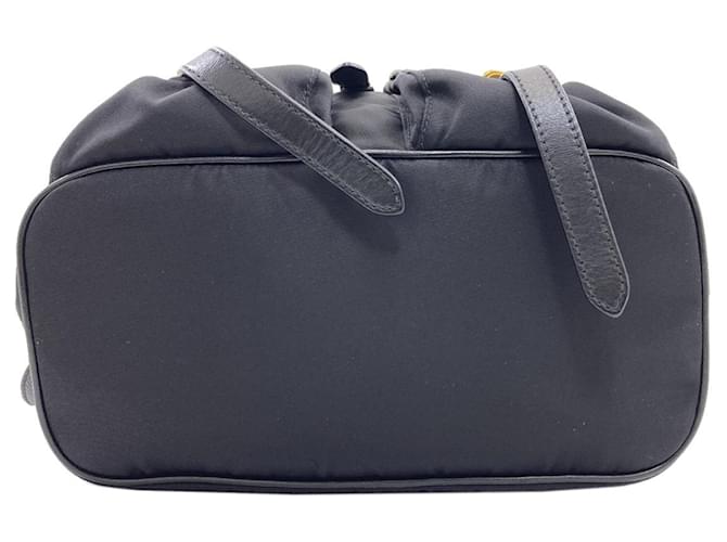 Prada Logo Nylon Rucksack Schwarz - Ansicht 4