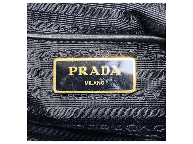 Prada Logo Nylon Rucksack Schwarz - Ansicht 6