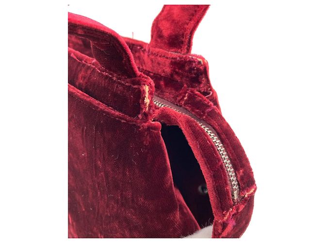 Borsa Tote Chanel Coco Mark Rosso - vista 11