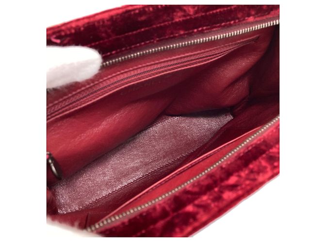 Borsa Tote Chanel Coco Mark Rosso - vista 5
