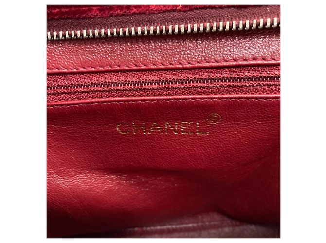 Borsa Tote Chanel Coco Mark Rosso - vista 6