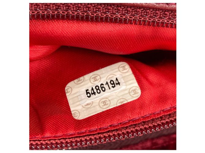 Borsa Tote Chanel Coco Mark Rosso - vista 7