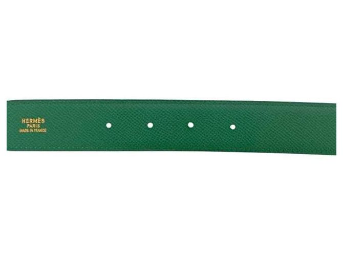 Hermès Cinturón Hermes Constance H Verde y Amarillo - vista 5