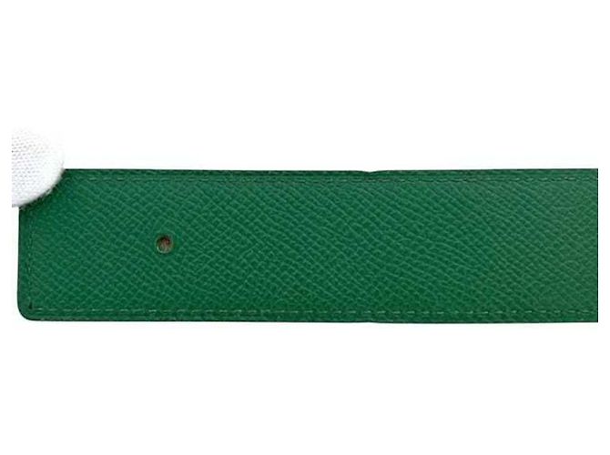 Hermès Cinturón Hermes Constance H Verde y Amarillo - vista 7