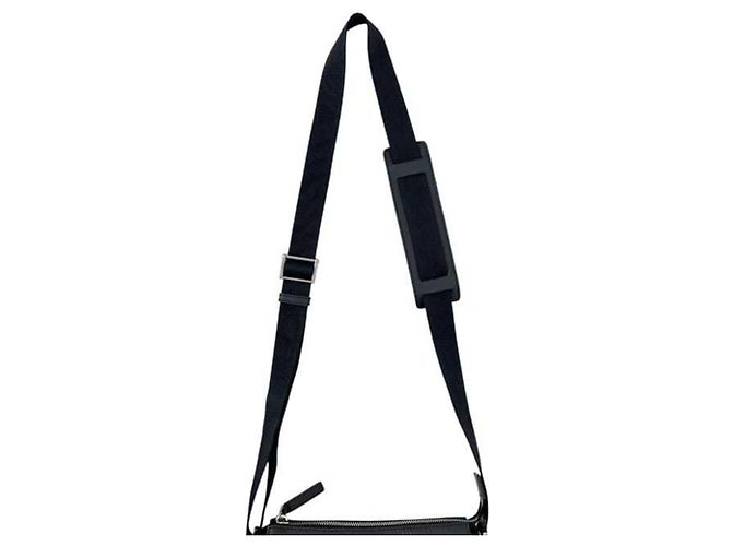 Borsa a tracolla Gucci in tela nera e pelle Nero - vista 5