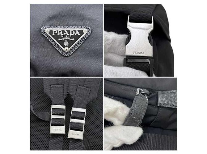 Zaino in nylon nero Prada - vista 11