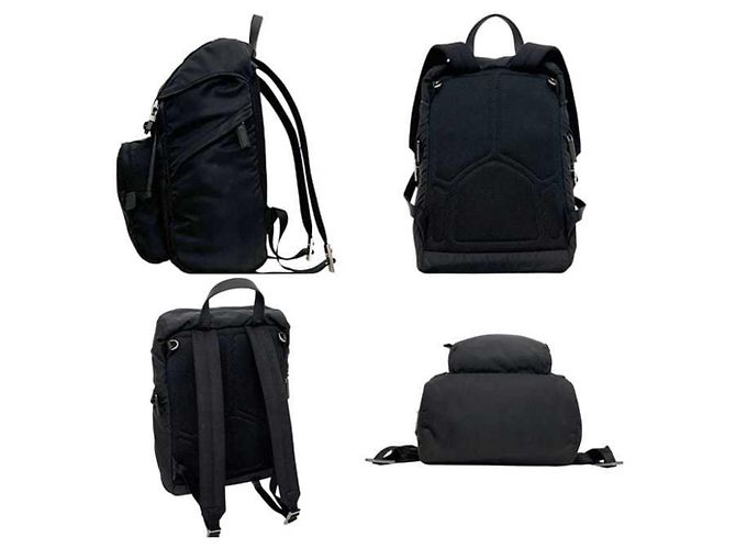 Zaino in nylon nero Prada - vista 3