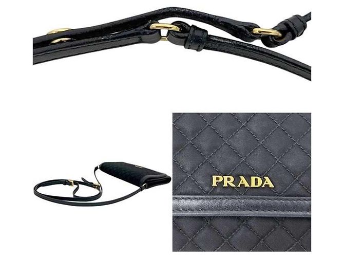 Prada Bi-fold Long Wallet Schwarz - Ansicht 10