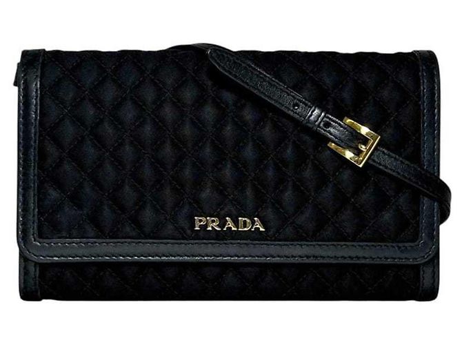Prada Bi-fold Long Wallet Schwarz - Ansicht 2